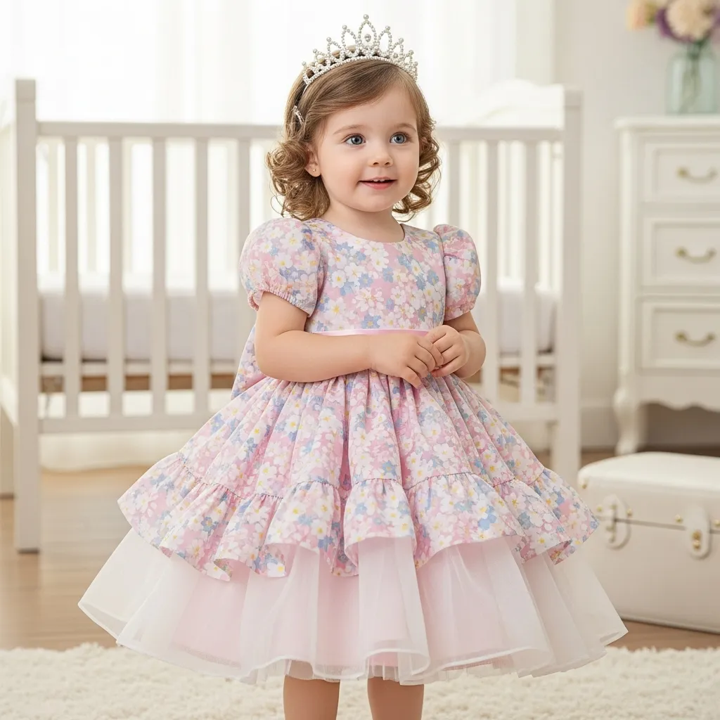 Floral Princess Toddler Dress