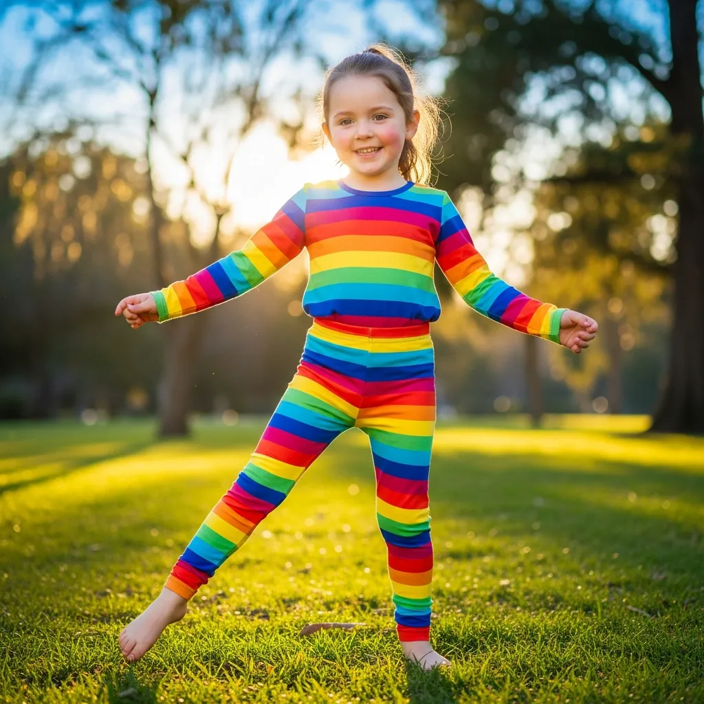 Rainbow Leggings & Top Set